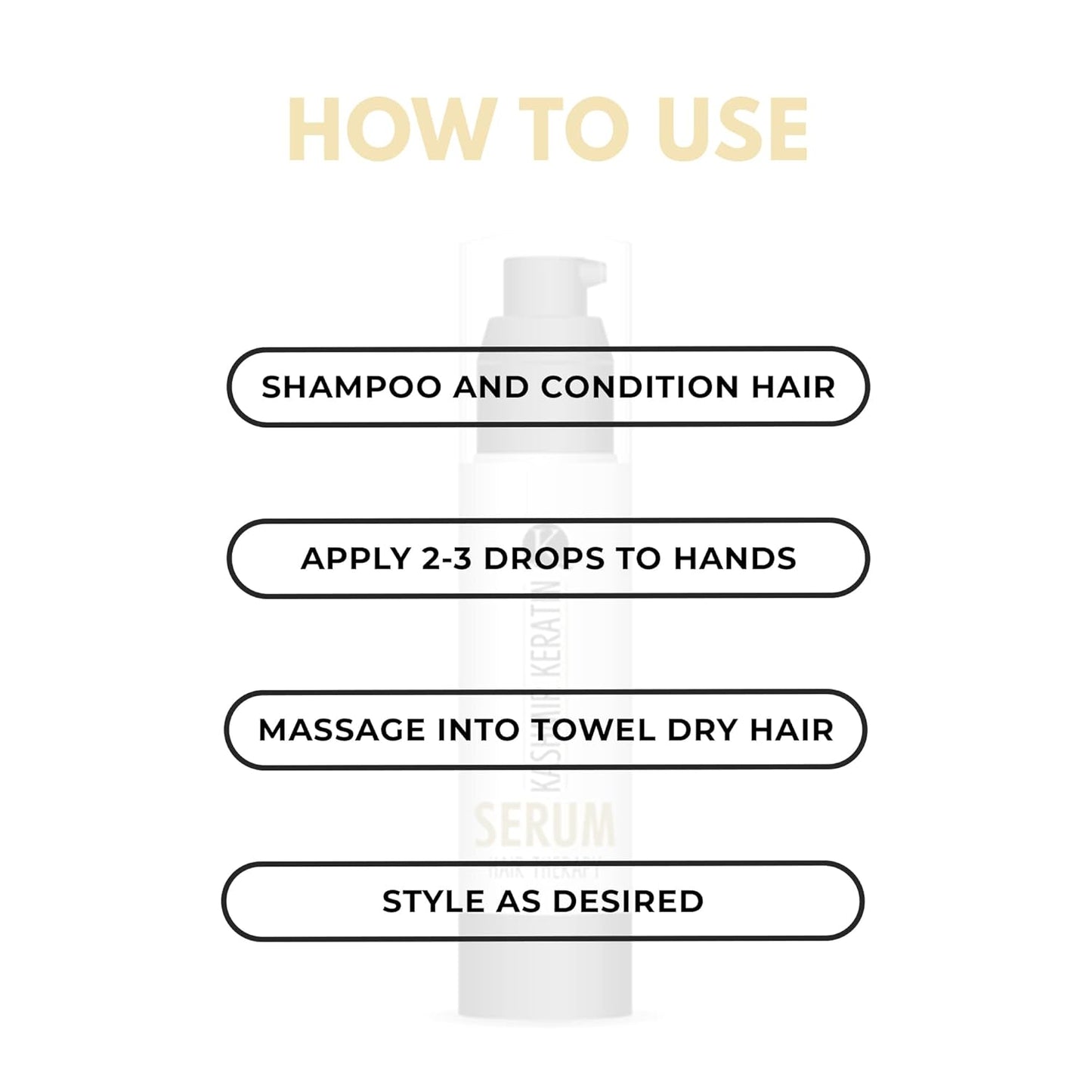 Anti Frizz Hair Serum for Frizzy and Damaged Hair: Hydrating and Strengthening Non-Oily Treatment Serum for Shine and Frizz Control (100ml / 3.38Fl. Oz)