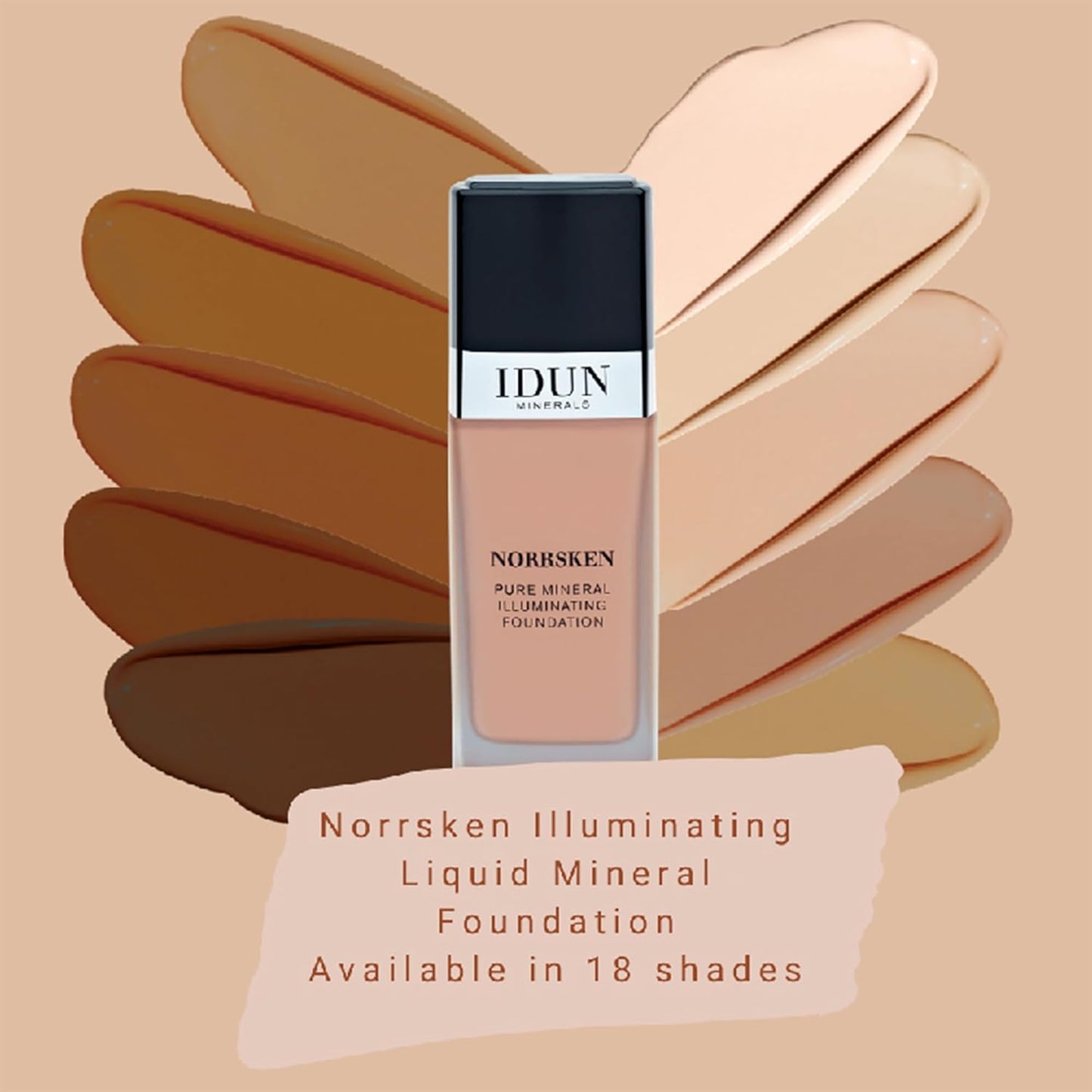 Liquid Norrsken Foundation - Silky Smooth Coverage - Luminous, Dewy Finish for Dry and Dull Skin - Water Resistant and Vegan Makeup - 201 Jorunn - Neutral Extra Light - 1.01 oz