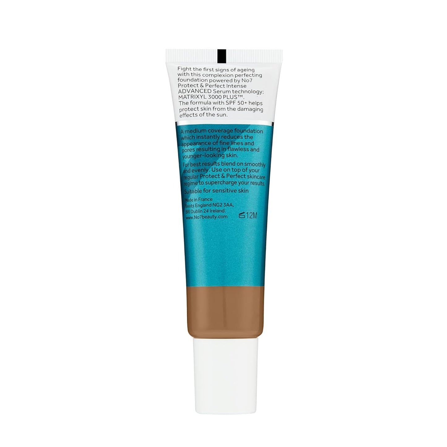 No7 Protect & Perfect Advanced All In One Foundation - Amber - Age Defying Foundation Makeup with SPF 50 - Makeup Base Cream Helps to Reduces Redness & Blurs Visible Pores (30ml)