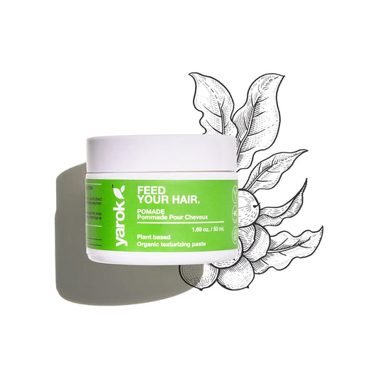 Yarok - Feed Your Hair Styling Pomade - Style, Volumize & Texturize - Firm Hold Whipped Pomade - Moisturizing Frizz-Control - Adds Shine - 100% Vegan - Gluten, Sulfate, Paraben & Cruelty Free - 1.69oz