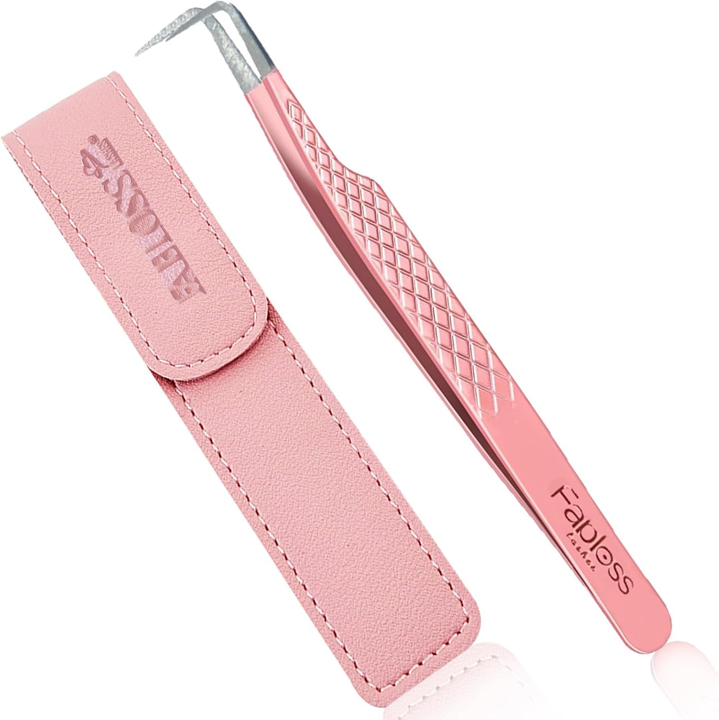 Volume Tweezers for Eyelash Extensions, Pointed Craft Tweezers Lash Tweezers For Women Lash Extension Tweezers Eyelash Rxtension Supplies Japanese Steel (Pink)