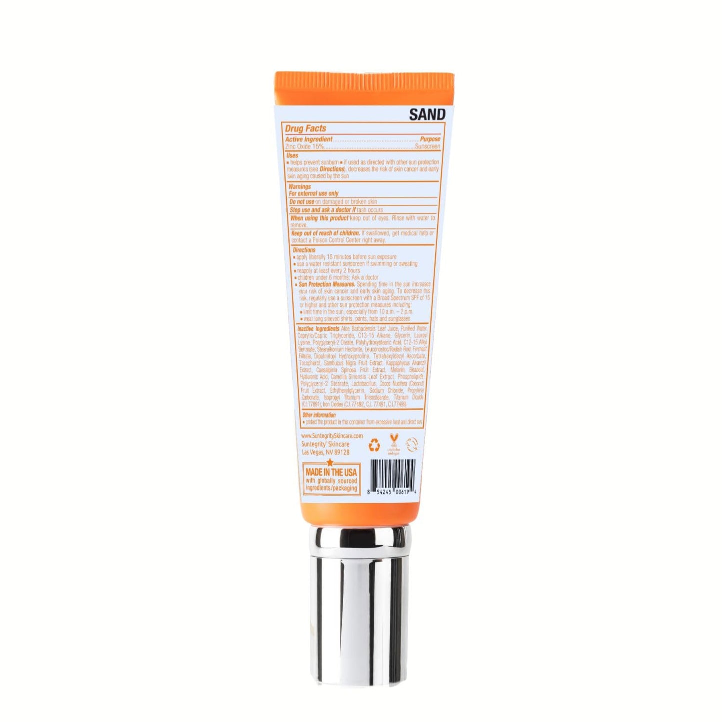 Suntegrity Impeccable Skin - Tinted Sunscreen, Broad Spectrum SPF 30 (Sand) - 2 oz