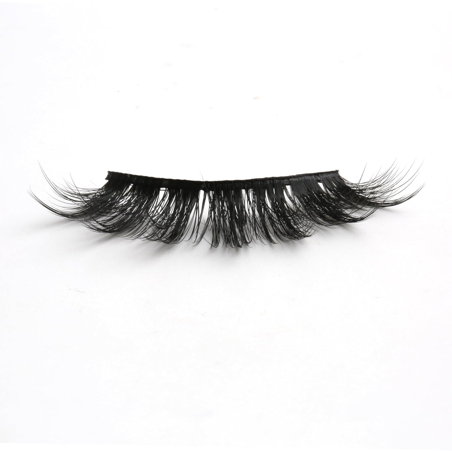 SUNWELL False Eyelashes 18mm Mink Lashes 8D Fluffy Faux Mink Lashes Strip Eye Lashes Soft Reusable Full Volume Fake Eyelashes 10 Pairs Pack