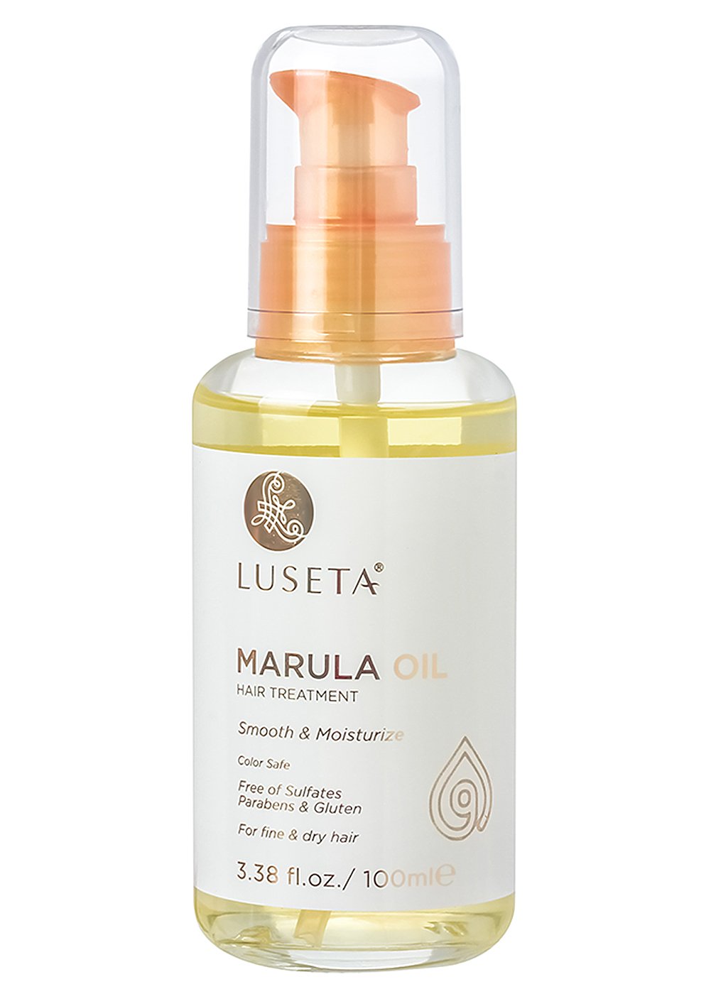 Luseta Marula Oil Hair Treatment for Fine & Dry Hair Serum Smoothing Hair Adding Shine and Nourishing Scalp 3.38oz