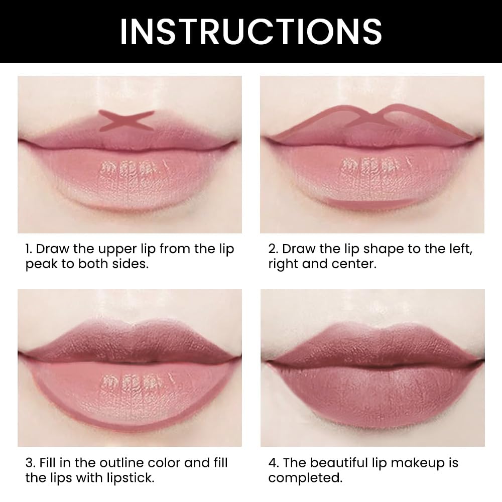 evpct 1Pcs Light Nude Beige Matte Lip Liner and Lipstick Combo Set Kit for Women, Magic Neutral Lipsticks 24 Hours Original Lipstick and Lips Liner Pencil Stain Makeup Long Lasting Waterproof, 23#