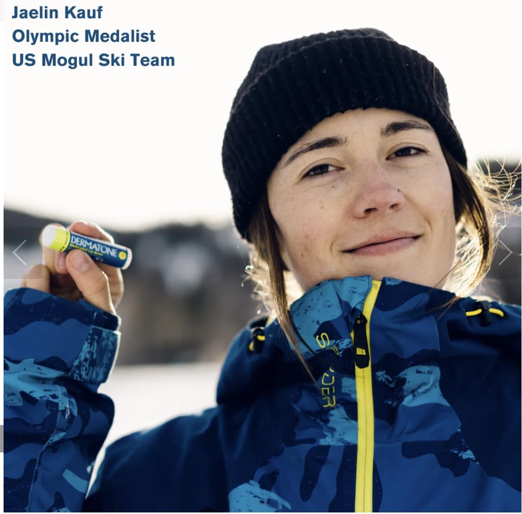 Dermatone Original Lip Balm | Medicated & Moisturizing | Cocoa Butter, Aloe, Vitamin E | Soothe & Heal Chapped Lips | SPF30 | 3-Pack, 0.15oz sticks