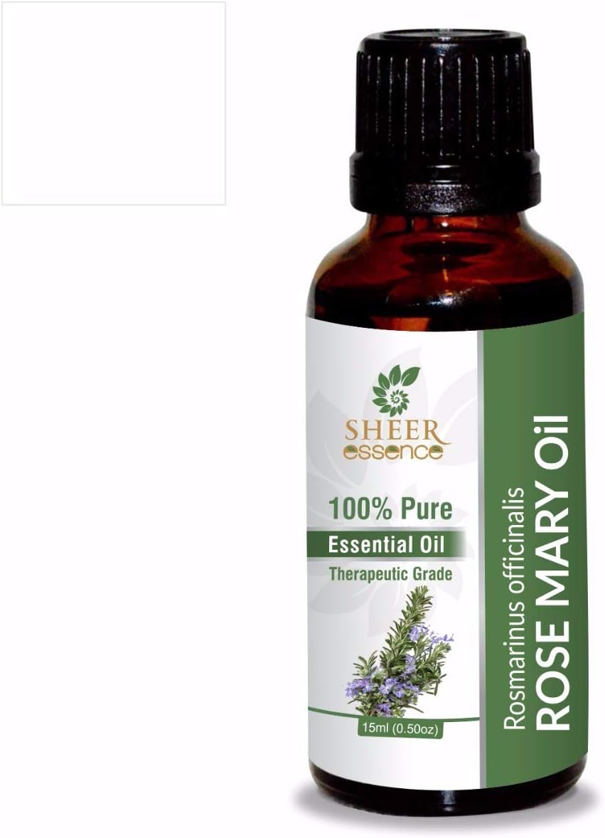 Rose Mary Oil -(Rosmarinus Officinalis)- Essential Oil 100% Pure Natural Undiluted Uncut Therapeutic Grade Oil 8.45 Fl.OZ