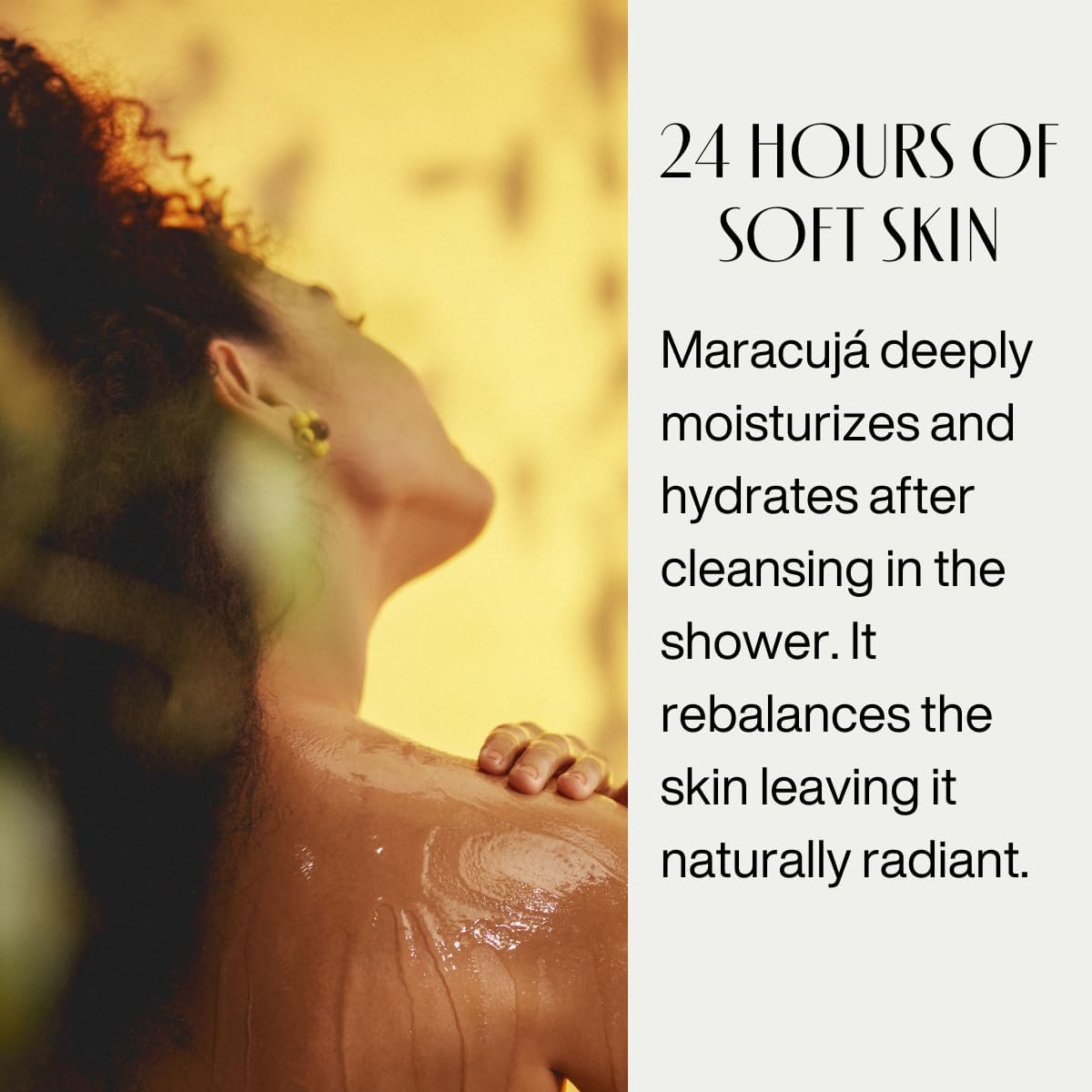 NATURA - Ekos Maracujá Triple Phase Shower Oil - Calming In-Shower or Bath Oil - Scented - Skin Moisturizer - Vegan Skin Care - Brazilian Beauty Secrets - Self Care - 6.7 fl oz (200ml)