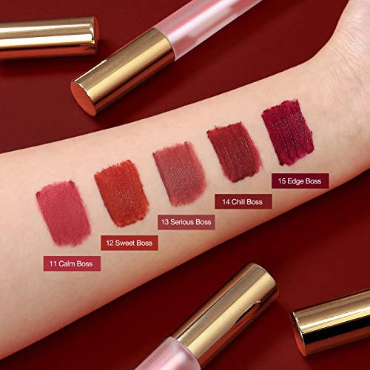 BBIA Last Velvet Lip Tint - Soft & Creamy Matte Finish Lip Stain, Blur Effect with Velvety Texture, Long-Lasting, High Pigment, Lightweight, Non-Drying, Korean Lip Makeup (15 EDGE BOSS)
