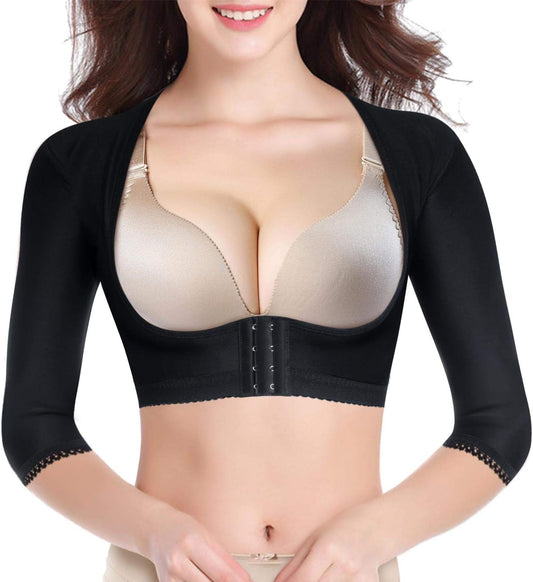 BRABIC Upper Arm Shaper Post Surgical Slimmer Compression Sleeves Posture Corrector Tops Shapewear for Women