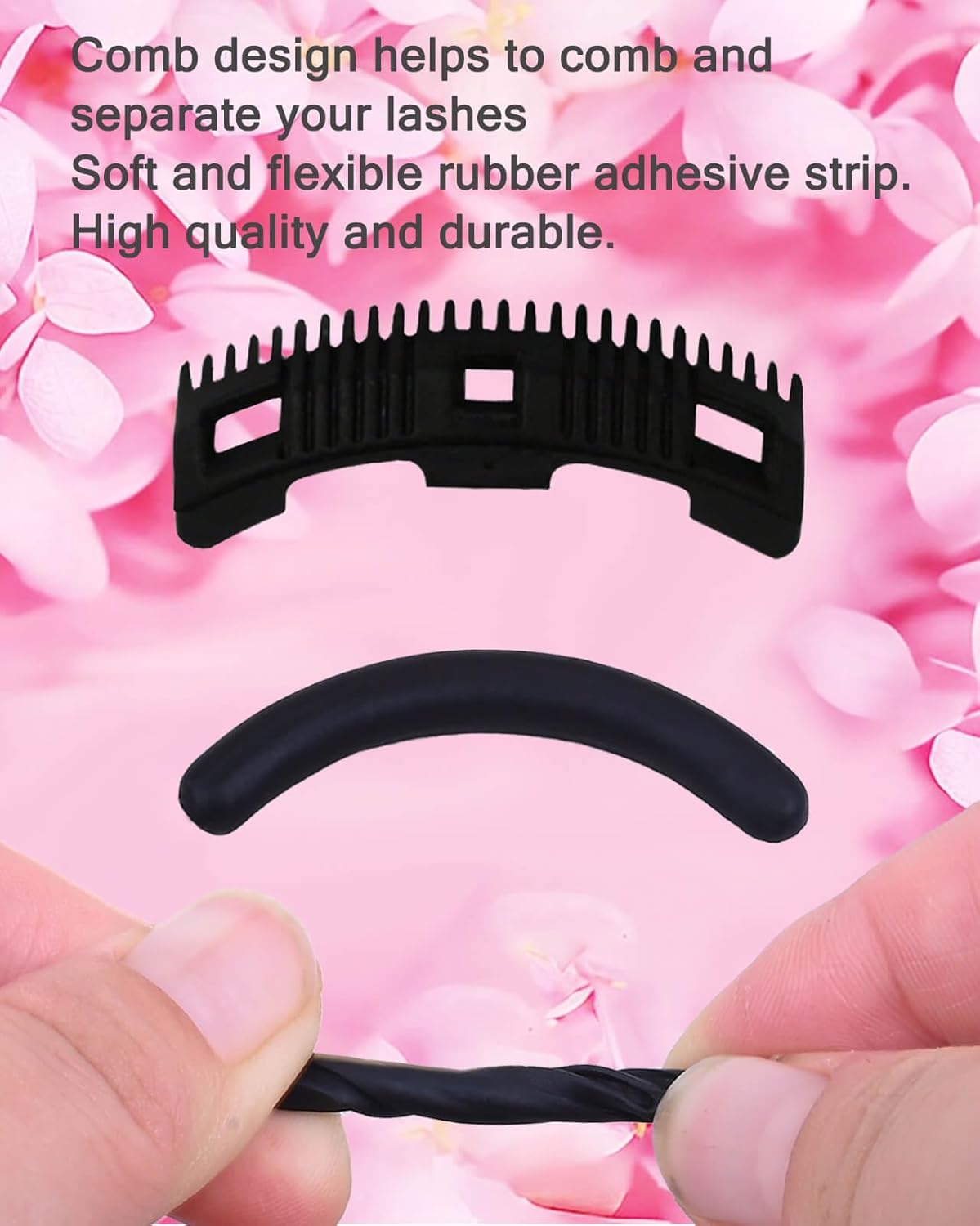 Eyelash Curlers with Comb IMMER LIEBEN Fashion Cute Eye Lash Curler with 3 Combs, 3 Refill, 10 Seconds for Long-Lasting Curl Colorful