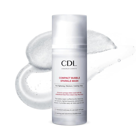 Pore Minimizing Bubble Mask, Peptide, Exfoliation, Pore Tightening & Sebum Control For Blackheads Enlarged Pores, No Skin Irritation, Korean Glass Skin Care,3.52 oz