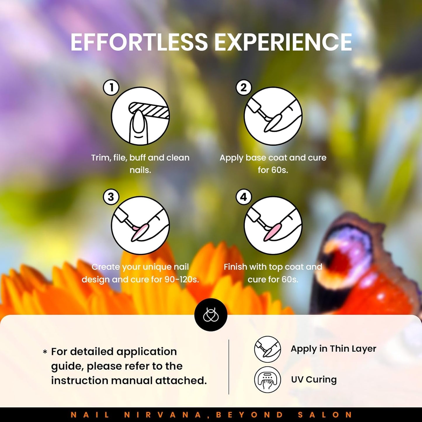 Beetles Cat Eye Gel Nail Polish Set, 15 Colors Gel Polish Nail Kit, Orange Glitter Purple White Blue Sparkle Uv Gel with Base & Top Coat & 3D Silicone Mold Nail Art for Decoration