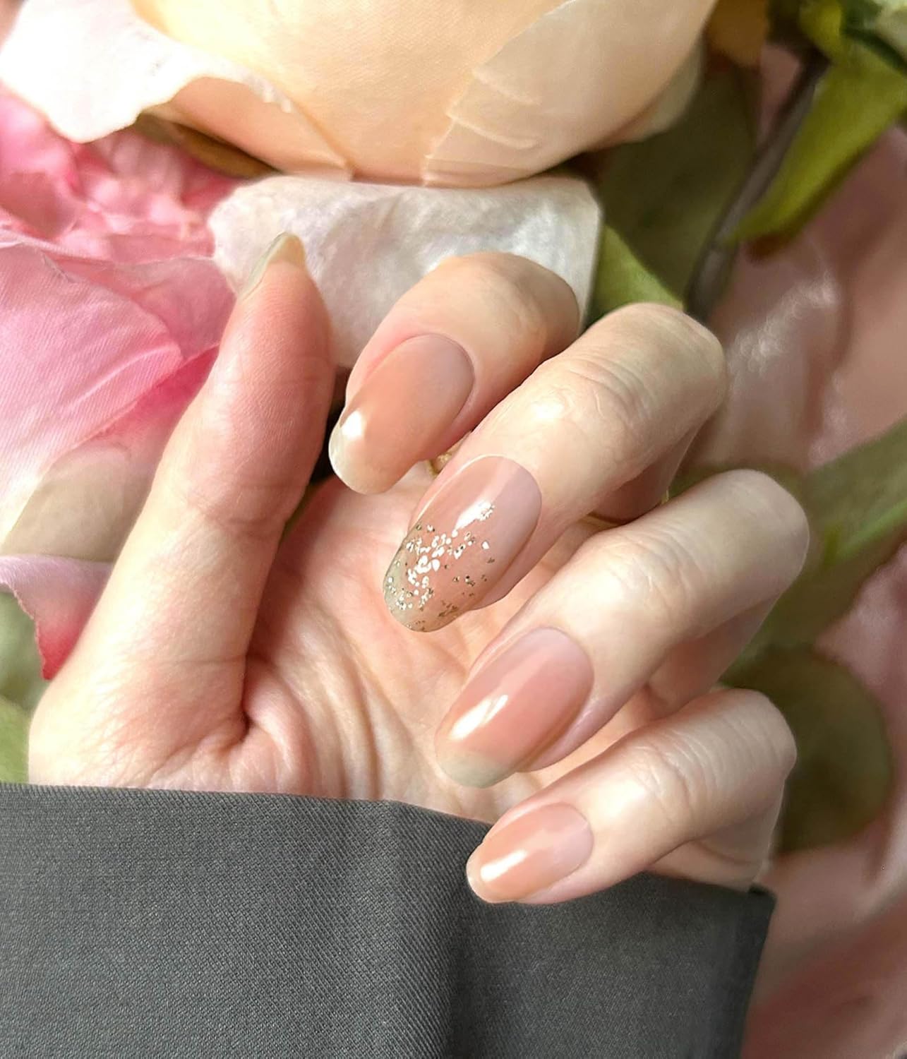 Nail Polish Strips - 22 Pcs Salon Quality Gel Nail Stickers - Long Lasting Wraps (Harvest A Pumpkin)