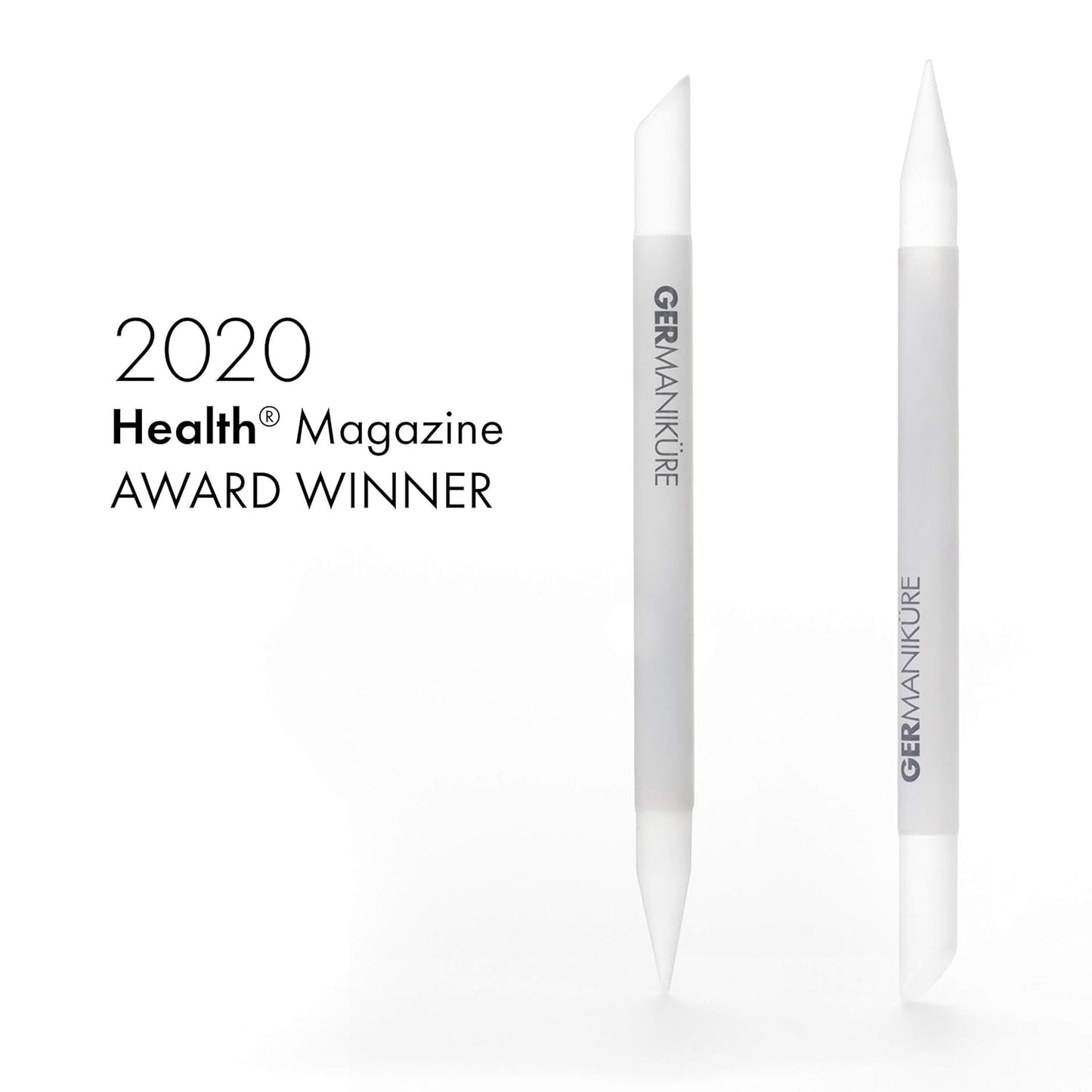 GERMANIKURE 4pc Mini Professional Manicure Set in Suede Case - FINOX Stainless Steel Tools Made in Solingen Germany, Glass Nail Care Supplies Made in Czech Republic