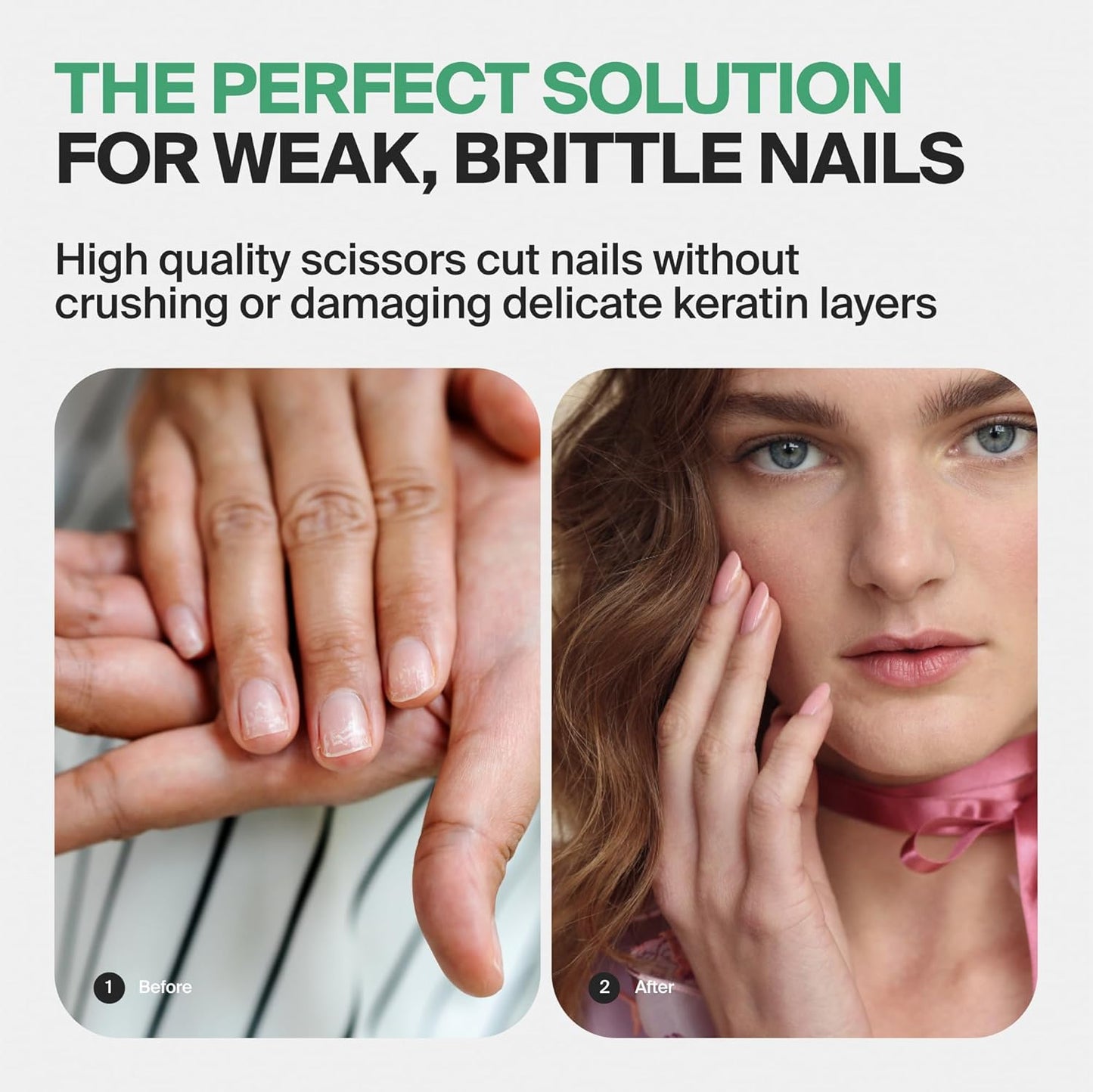 GERMANIKURE Moustache and Beard Scissors - Self-Sharpening FINOX22 Titanium Coated Stainless Steel Professional Grooming Tools in Leather Case - Ethically Made in Solingen Germany - 2706