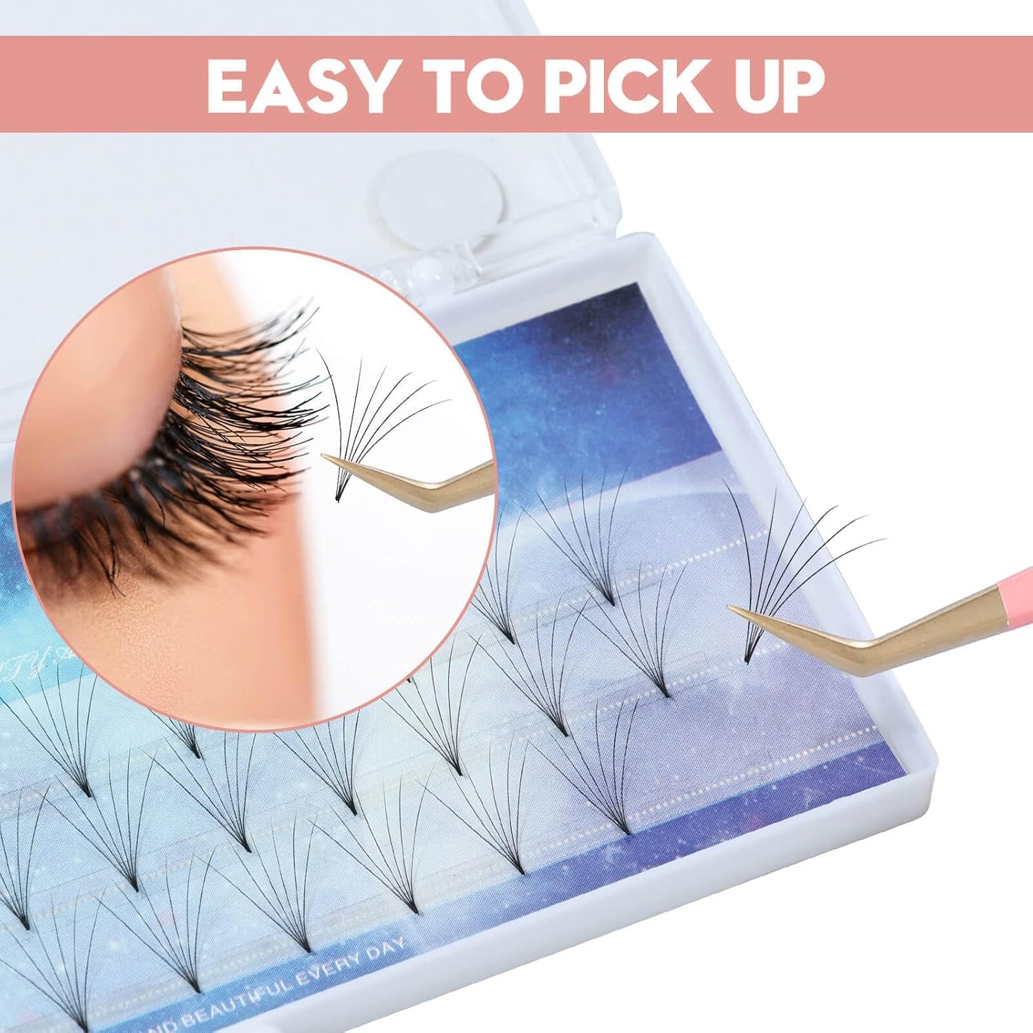 Ms.Queen Eyelash Tweezers Set,Professional 2Pcs Fiber Tip 45 90 Degree Mega Volume Lash Extension Tweezers