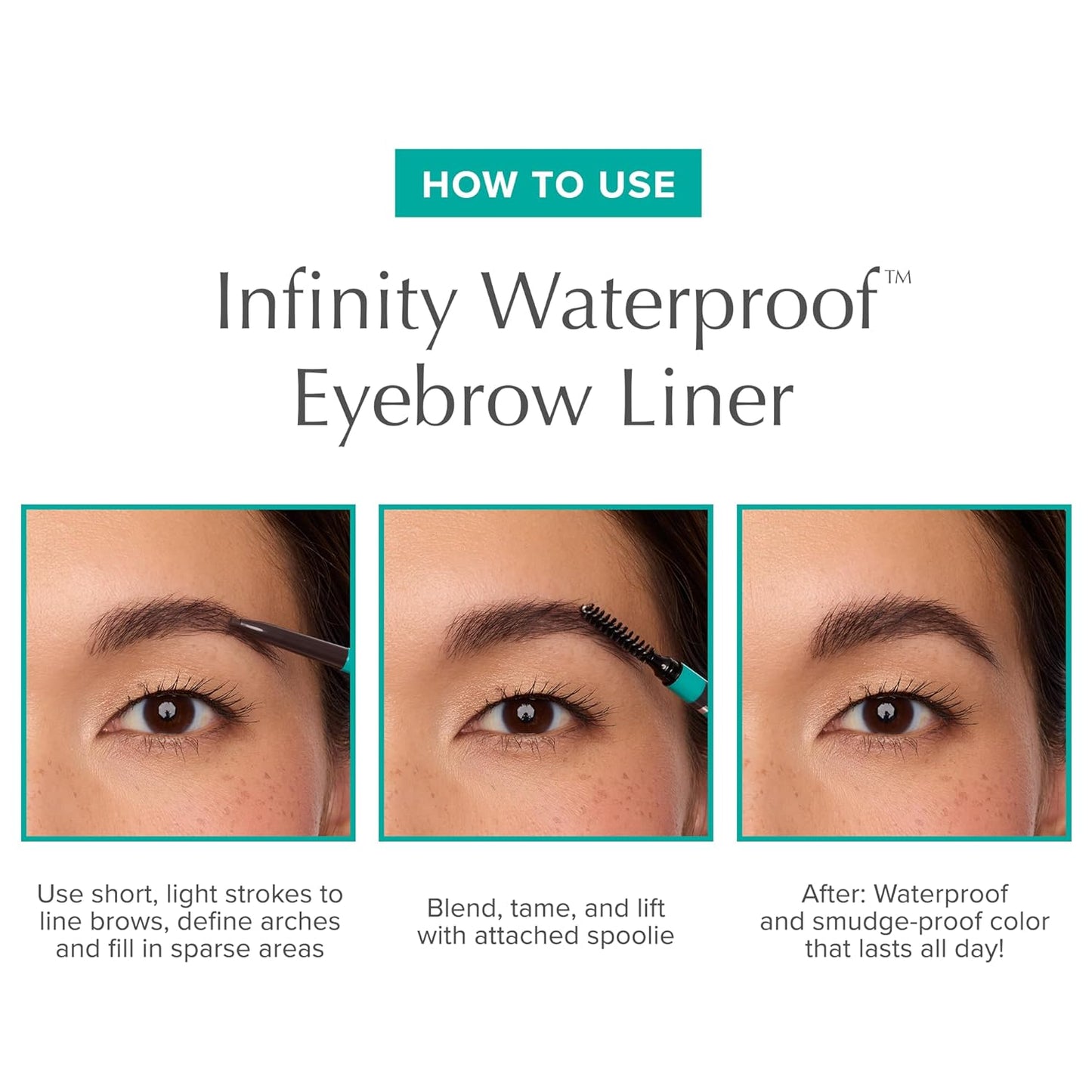 Thrive Causemetics Infinity Waterproof Eyebrow Pencil, Retractable Brow Pencil with Hyaluronic Acid, Shea Butter, Dual Ended Eyebrow Brush Spoolie, Fine Tip, Vegan, Cruelty Free, Audrey (Medium Brown)