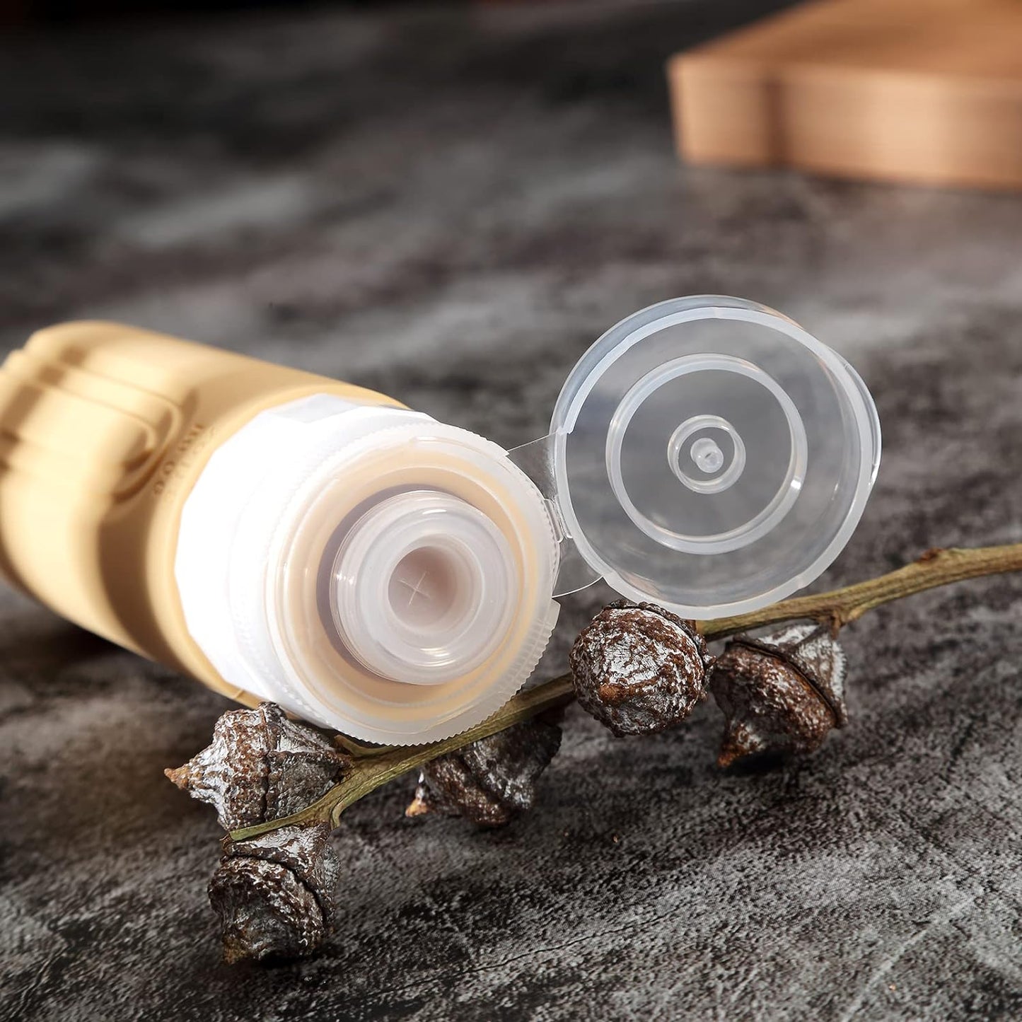 Travel Bottles for Toiletries, Tsa Approved 3oz Travel Size Containers BPA Free Leak Proof Refillable Liquid Silicone Squeezable Travel Accessories for Shampoo Conditioner Lotion (4 Pack)