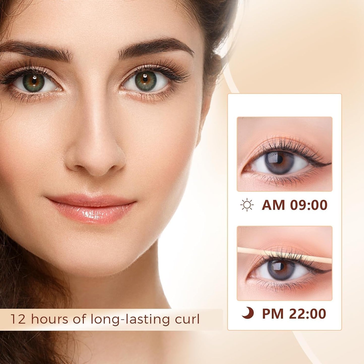 Heated Eyelash Curlers Electric Eyelash Curler with LED Display, 3 Temperature Modes Anti-Burn USB Rechargeable Natural Curling 24H Long Lasting for Women Makeup Tools Gifts WFB627