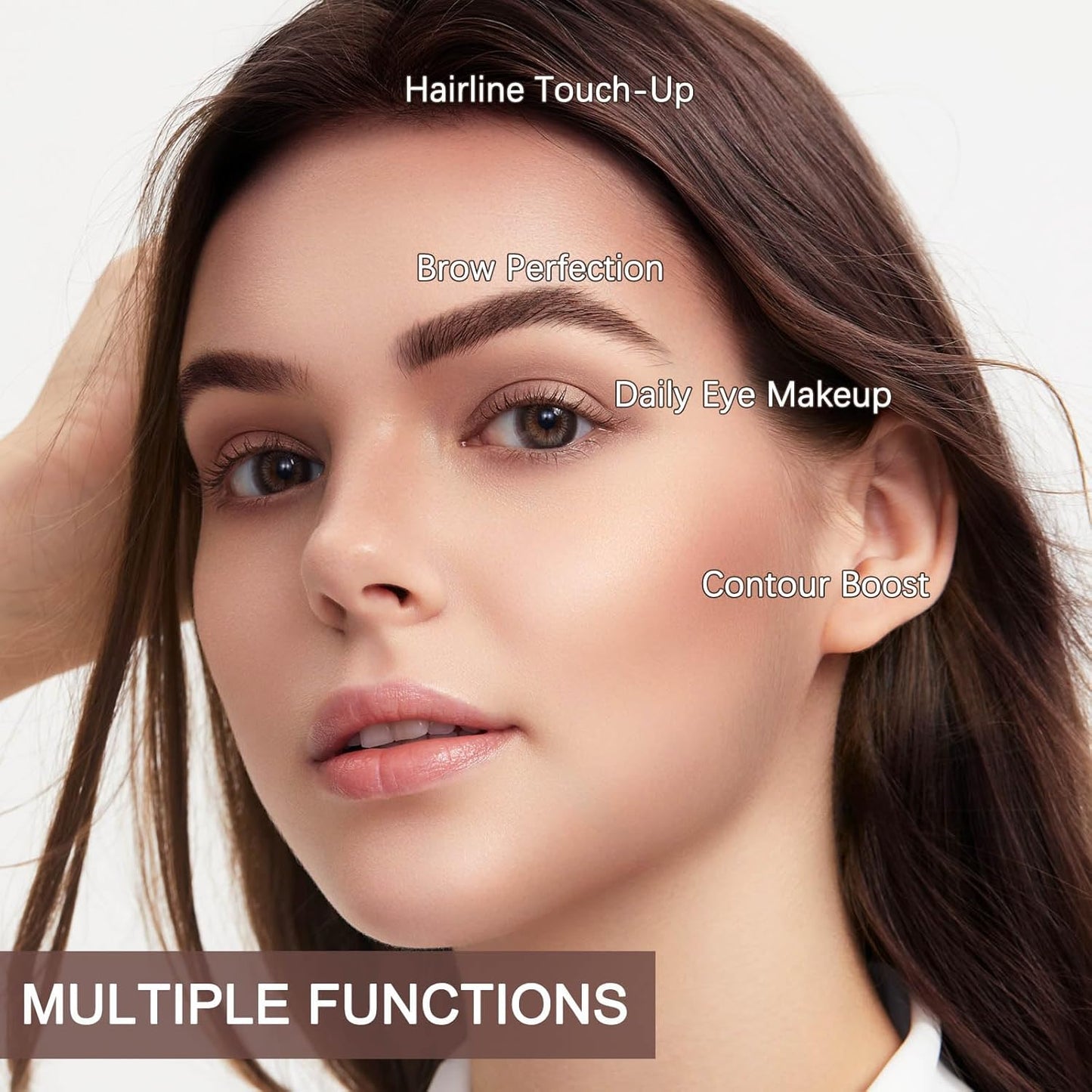 Boobeen Eyebrow Palette, 7 Colors Brow Powder Kit, Eye Brow Pomade with Double-ended Brush, Long-lasting Eye Makeup Kit, Sculpt & Define Eyebrows, for Beginners