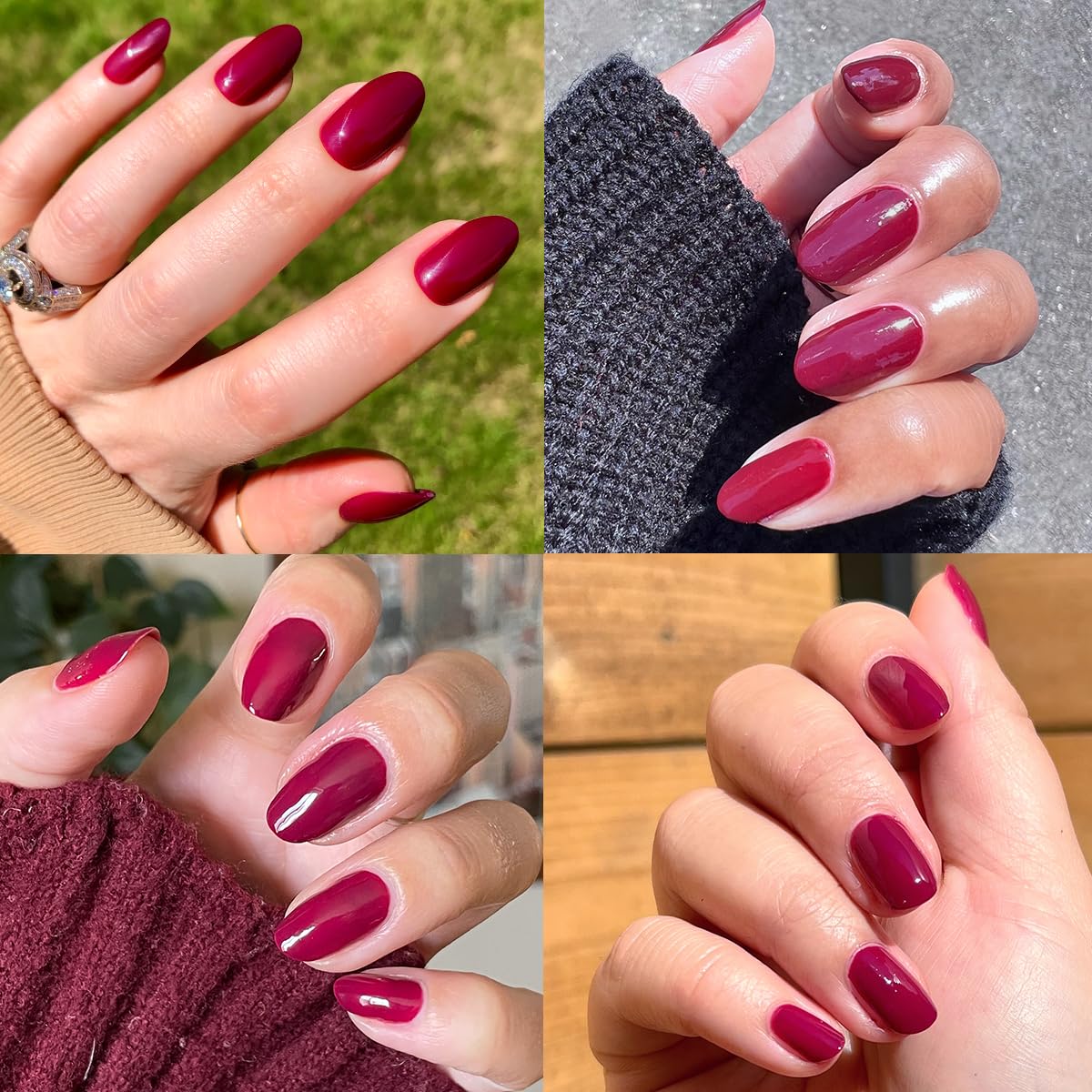 Olive & June Quick Dry Nail Polish | Instant, Fast-Drying, Smudgeproof Color | 15-free, Vegan, Cruelty-Free Formula | Lasts up to 5 Days | Salon-Quality Manicure Pedicure at Home | Cabernet | Wine Red