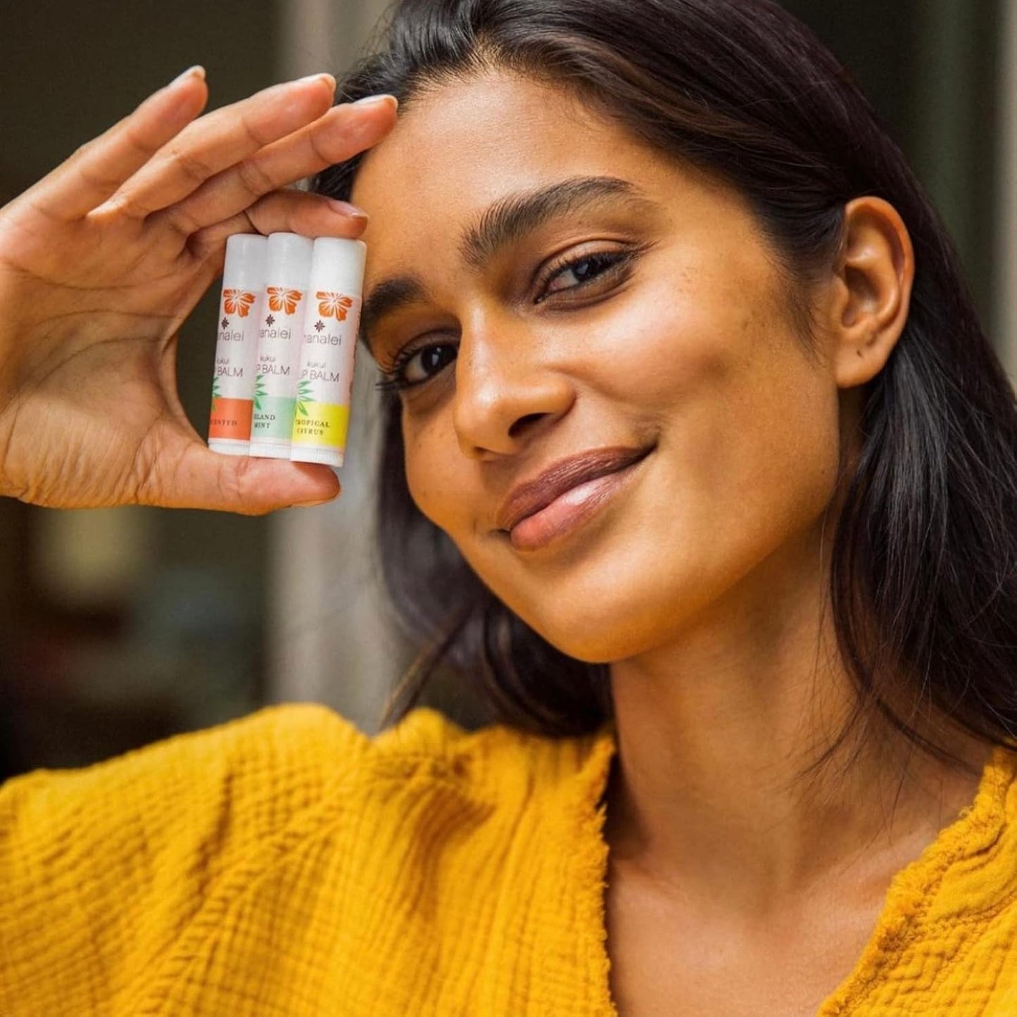 Hanalei Mint Lip Balm & Moisturizer – Natural Kukui Oil & Beeswax for Hydrated, Soothed, Soft Lips – Heals Dry, Chapped, Cracked Skin – Long-Lasting Travel-Friendly Lip Care – Island Mint Flavor