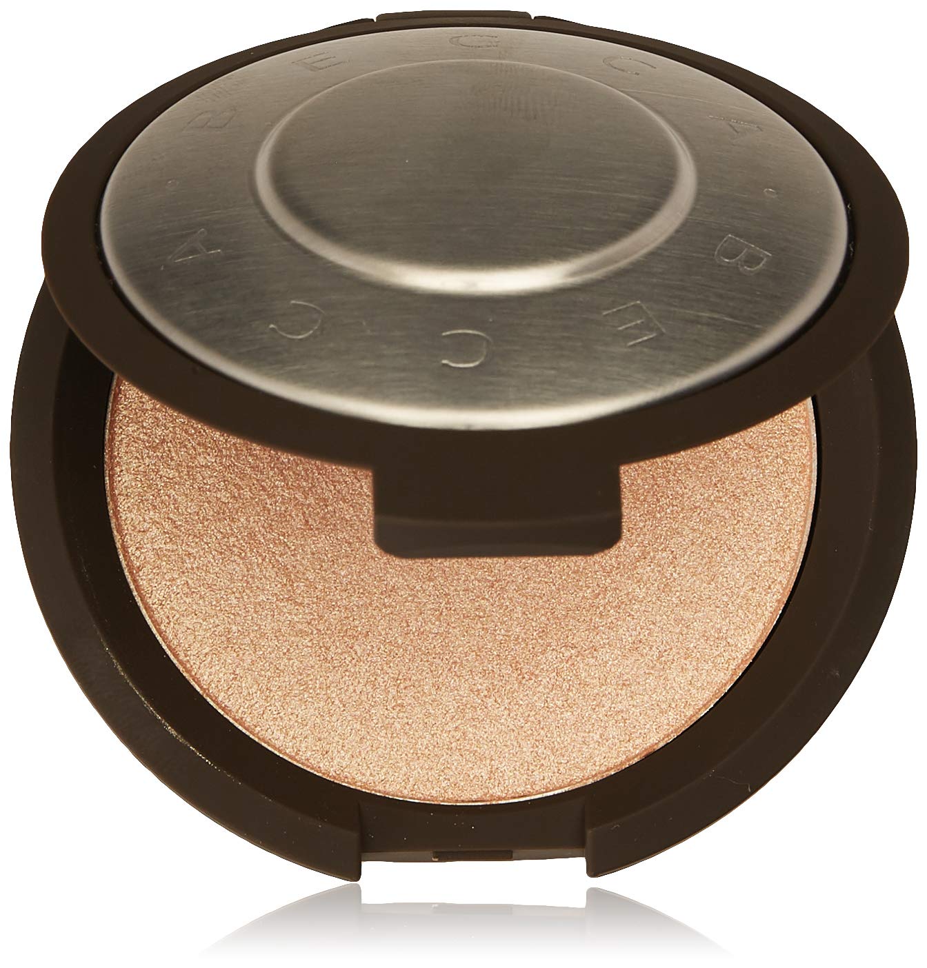 BECCA Shimmering Skin Perfector Pressed Highlighter, Champagne Pop for Women, Soft Gold with Peachy-Pink Pearl, 0.28 Oz