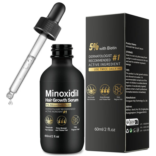 5% Minoxidil for Women Hair Growth - Hair Regrowth Treatment for Men and Women - Minoxidil Hair Growth Serum for Fuller, Thicker Hair