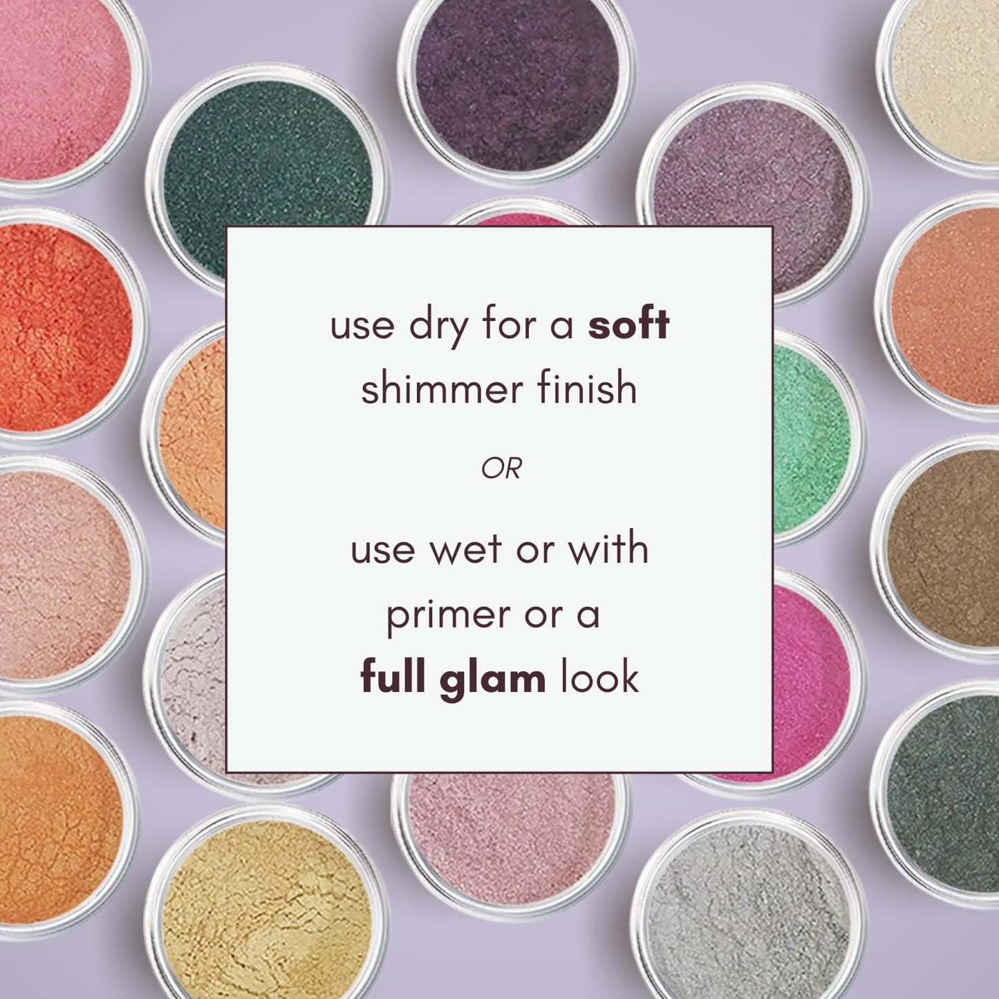 Crushed Ruby Mineral Powder Eyeshadow Palette - Organic Shimmer Eye Shadow, Glitter Eye Shadow Palette Makeup, Cream Eyeshadow Singles, Loose Highlighter Powder