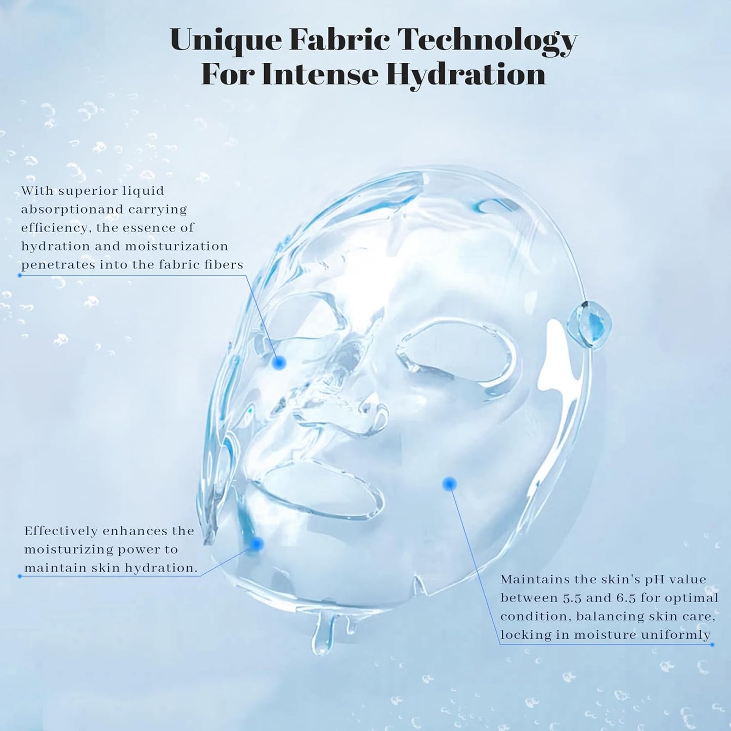 Chlorella Deep Hydrating Mask,with Bio-Collagen,Hyaluroic Acid and Chorella | Sheet Facial Mask Skincare | Improves Hydrating,Firming,Glowing | Skin moisturizer masks,5ea