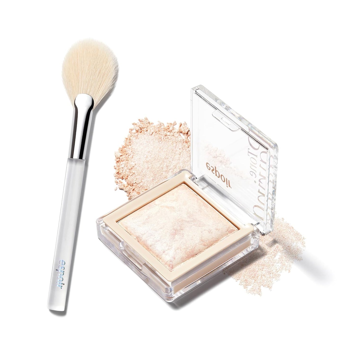 Espoir Tone Pairing Highlighter #Seashell │0.33 oz. (9.6 g)│Subtle Glitters for Daily make up │ 3 color Shades Going Well with Various Skin Tones │Sheering Makeup │ Korean Beauty Costmetics