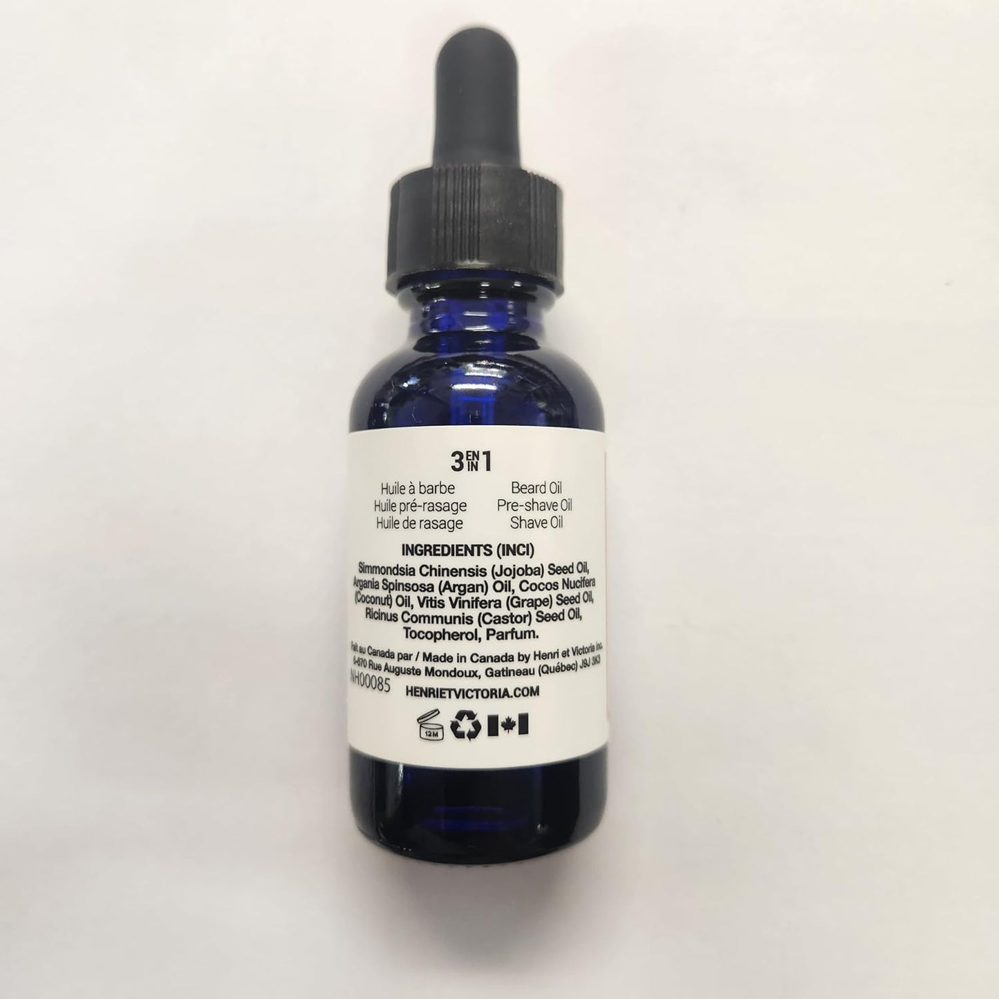 Beard Oil La Poire Française Fragrance | Canadian Made by Skilled Artisan | Moisturizing, Non-Greasy, Natural Ingredients