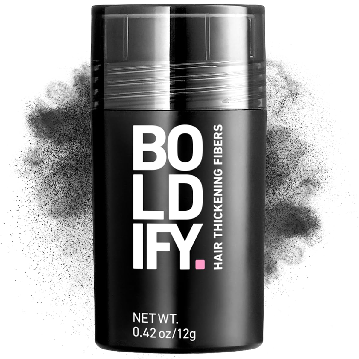 BOLDIFY Hair Fibers (12g) - Fill In Thinning and Fine Hair for an Instantly Fuller, Thicker Look - 14 Shades for Women & Men - Black