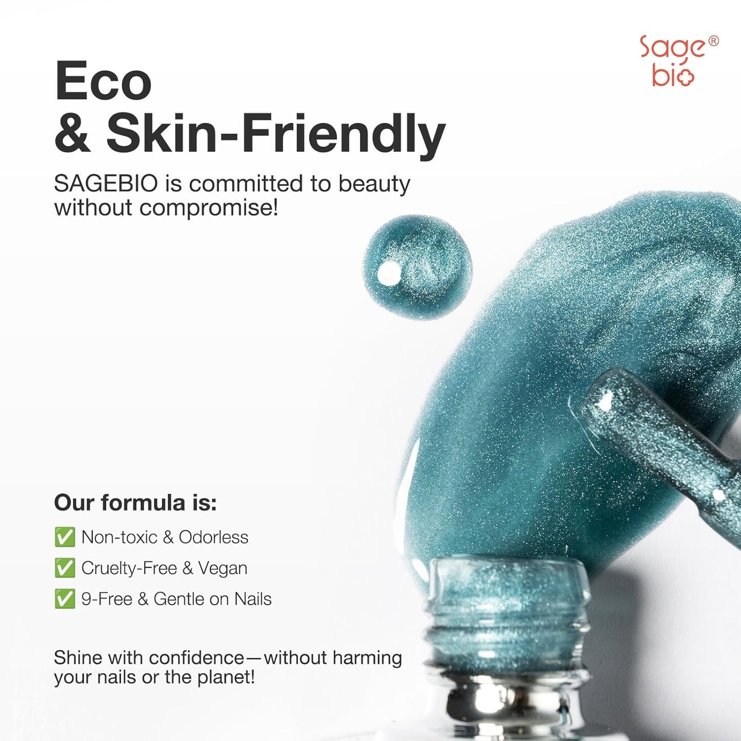 15ml Cat Eye Gel Nail Polish with Magnet Shimmer Glass Bead Effect 15