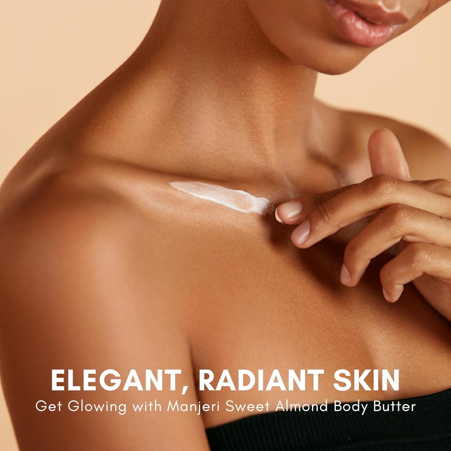 Sweet Almond Body Butter - Vegan and Cruelty-Free Hydrating Moisturizer for Dry Skin, 3.5 oz