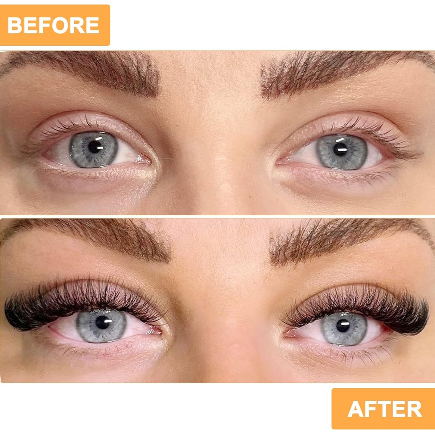 B&Qaugen Lash Clusters 30D+40D-C-12-18MIX Individual Lashes 280 Clusters False Eyelash 9-16MIX DIY Eyelash Extensions at Home (30D+40D,C-12-18MIX)