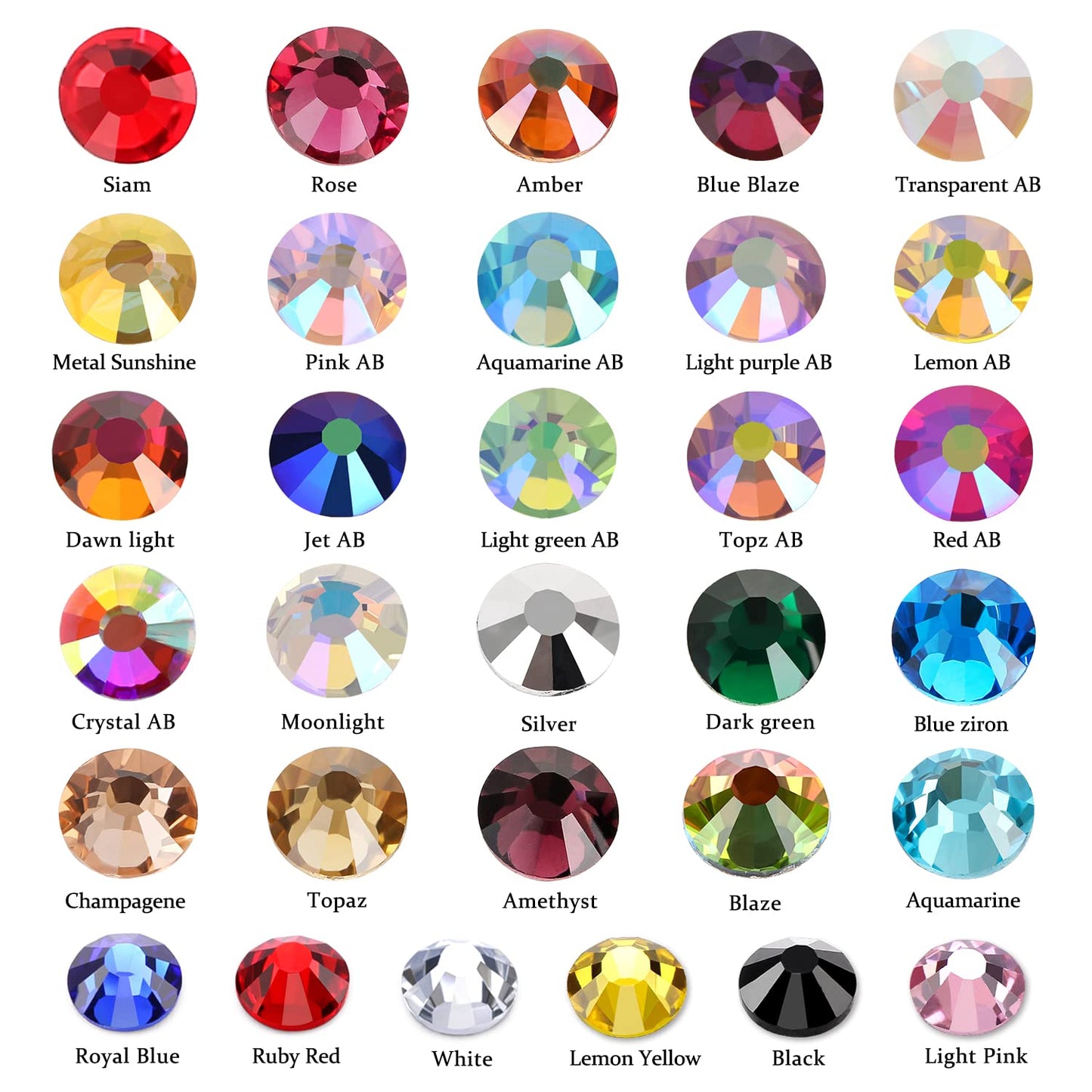 1440Pcs Blue Crystal Rhinestones,Glass Flatback Rhinestones Gemstones Small for Nail Face Makeup Art Crafts Clothes Decoration -(SS10,2.8mm,Blue)