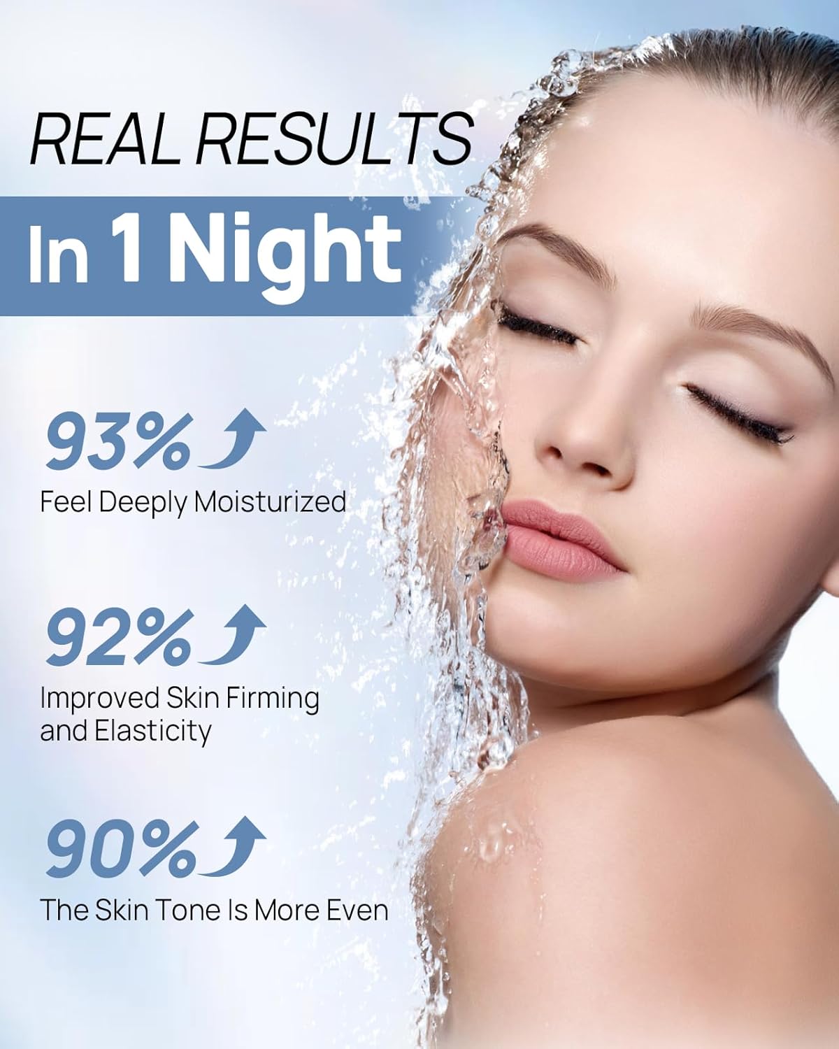 6 Pcs Bio-Collagen Face Mask, Overnight Hydrating Hydrogel Face Masks for All Skin Types - Fine Lines, Elasticity, Pore Minimizing, Firming, Glass Skin Korean Skin Care