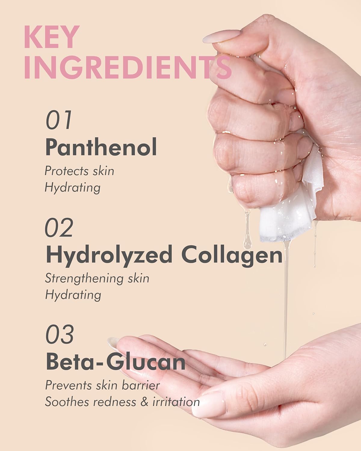 DERMAL Collagen Essence Facial Mask Sheet 23g Pack of 10 - Moisturizing & Firming, Anti Wrinkle, For Healthy Dewy Skin, Daily Skin Treatment Solution Sheet Mask