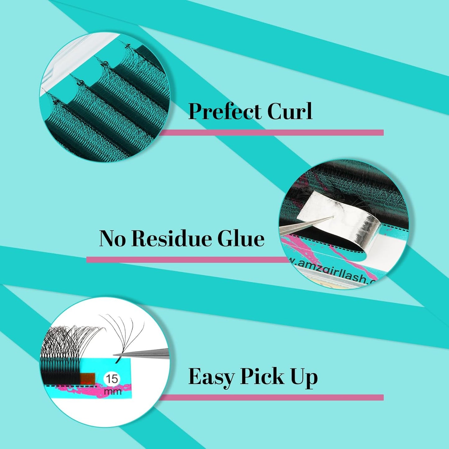 Eyelash Extensions 5DW D Curl,Lash Extensions Mixed Tray Supplies Individual Lashes Premium Classic Lash Soft Matte Dark Professional Eyelashes Extension(8-15mm)