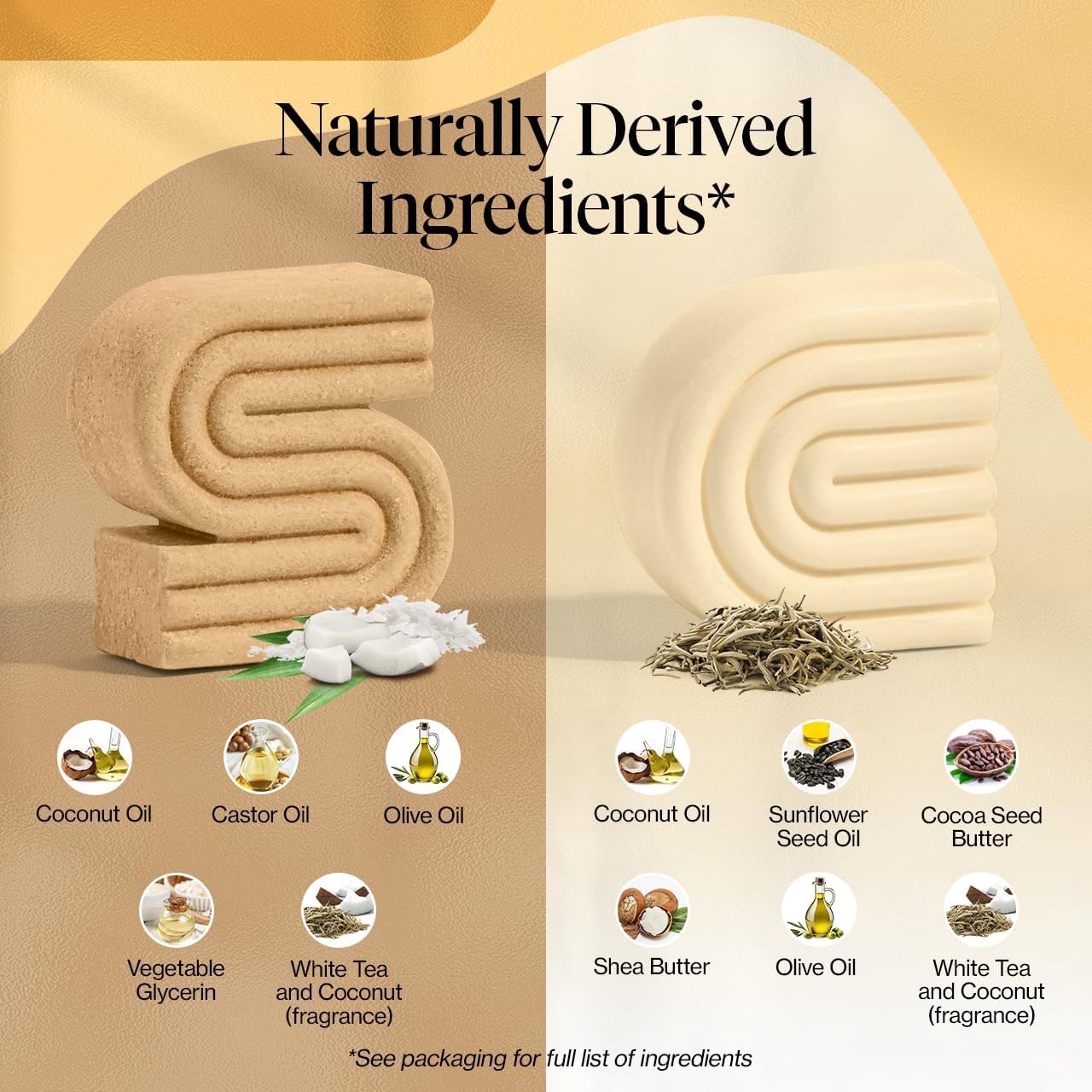 Kitsch Coconut Oil Shampoo and Conditioner Set – Deep Moisturizing Shampoo and Conditioner Bar for Dry Damaged Hair – Hydrating Solid Bars for Curly, Coily & Color Treated Hair – Made in USA