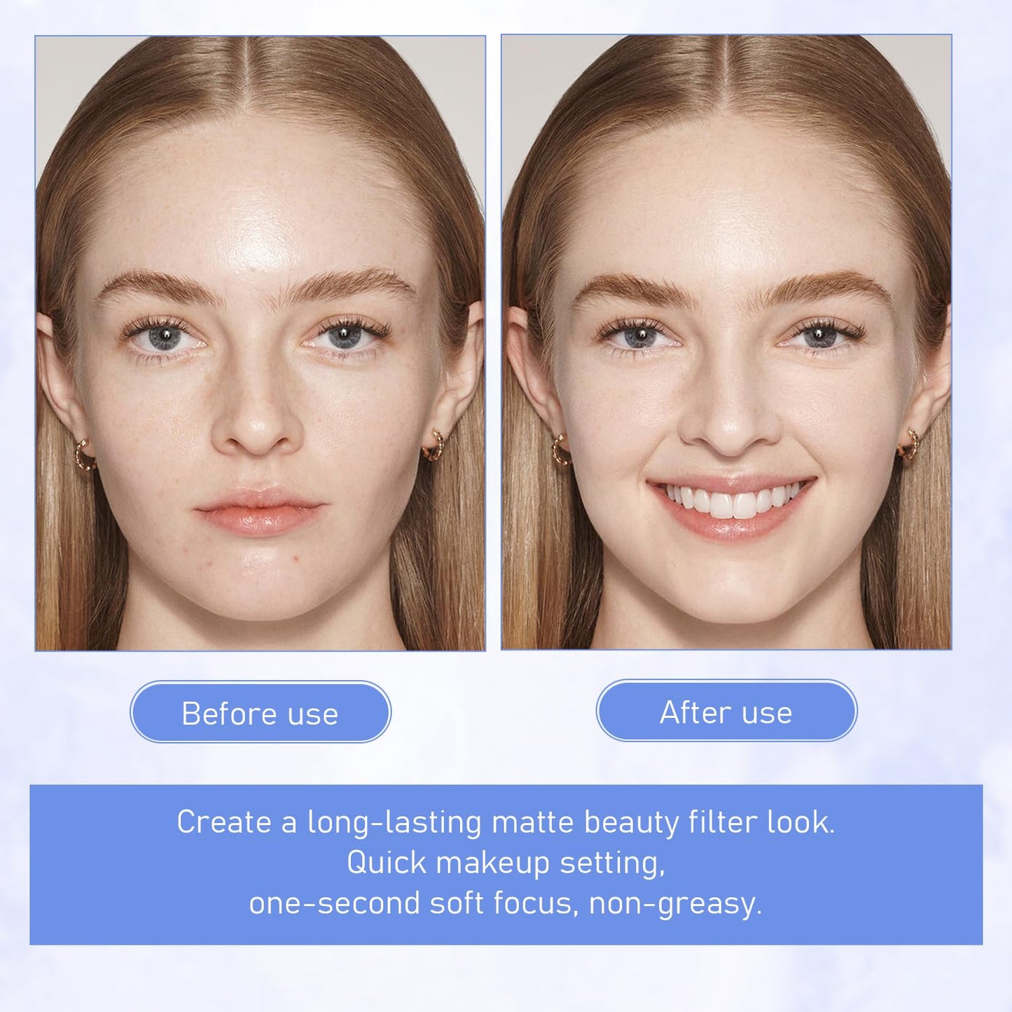 Maycheer Face Powder -Lasting Waterproof Face Powder-Maycheer Setting Powder Oil Absorbing Compact for Face, Lasting Waterproof Pressed Powder Compact (01# CALASSICIVORY)