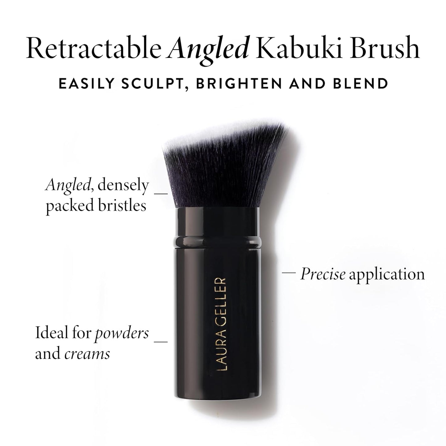 LAURA GELLER NEW YORK Baked Balance-n-Brighten Foundation with Kabuki Brush Makeup Set, Deep