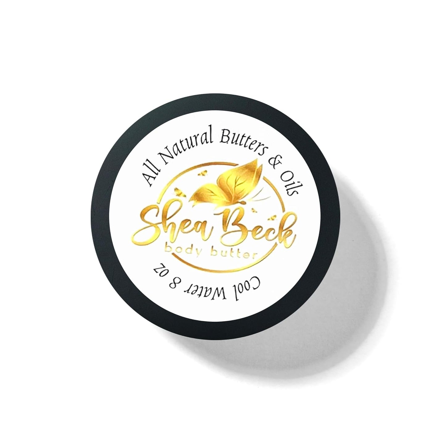 Body Butter Blend: Natural Shea, Cocoa, & Mango w/Jojoba Oil for Radiant Skin and Beard | Moisturizing (8 Oz, Cool Water (Our version of))