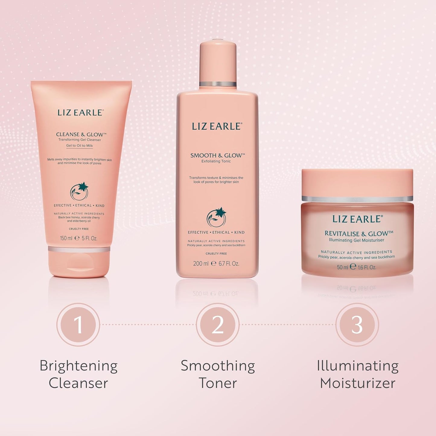 Liz Earle Cleanse & Glow Transforming Gel Cleanser - Gentle Cleanser Face Wash & Makeup Remover - Helps Minimize the Appearance of Pores and Reveals Luminous, Glowing Skin (150ml)