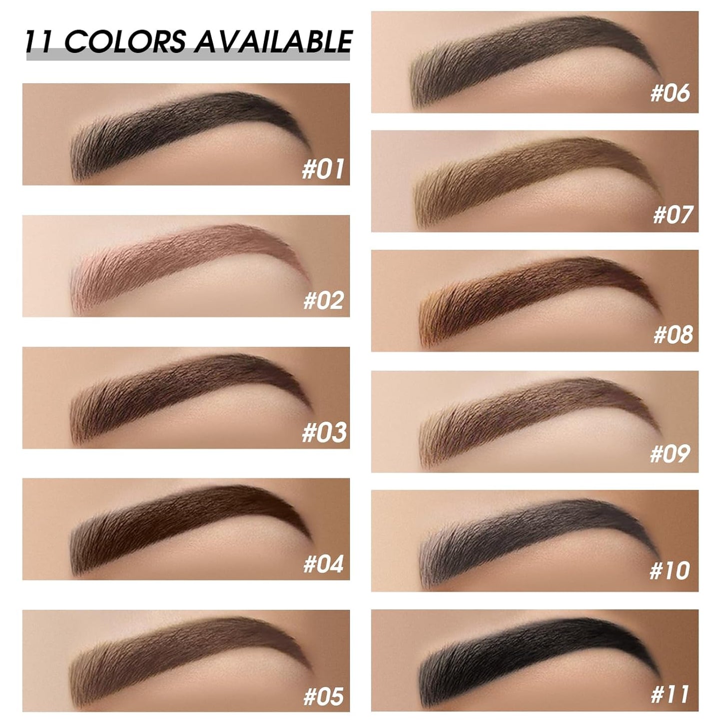 2Pcs Brow Pomade Set with Dual-ended Eyebrow Brush, High pigment Water proof Natural finish Eyebrow Makeup Set with Eyebrow Brush for Women and Girls（10#）