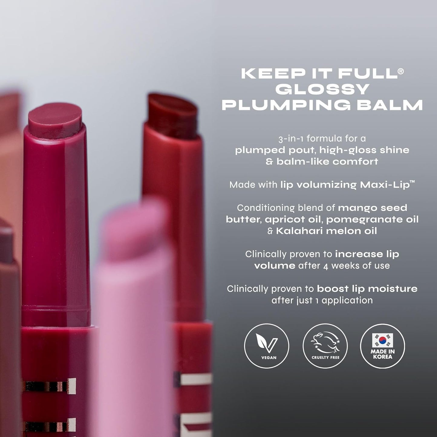 Milani Lip Plumper, Keep it Full Glossy Plumping Balm, Peptides for increased Lip Hydration & Volume - 150 Hazel