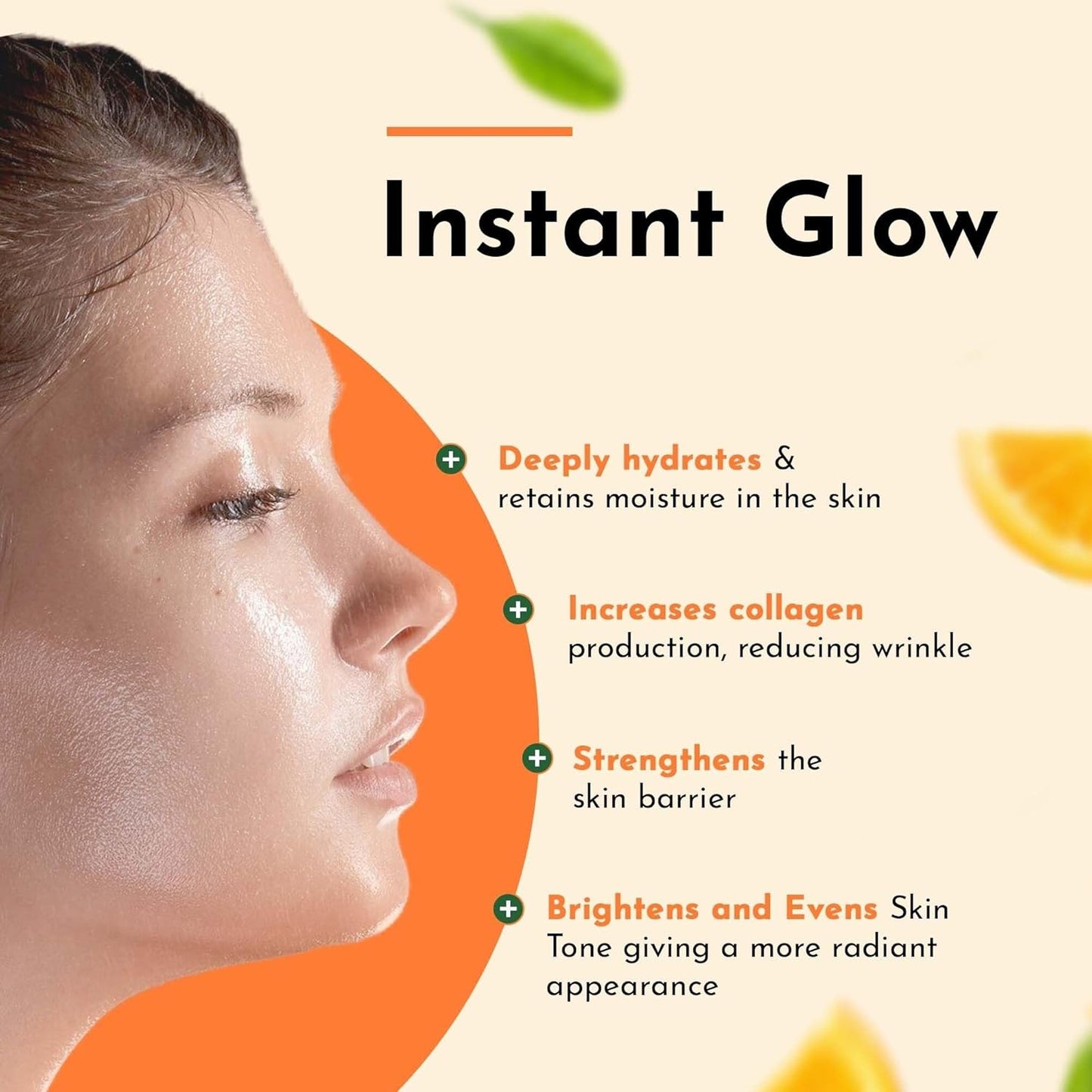 Clean Beauty Snail Mucin Serum Vitamin C Face Serum Anti Aging with Hyaluronic Acid Niacinamide Retinol MSM Aloe Vera & Ceramides, Korean Skin Care Dark Spot Remover for Glowing Skin Beauty, Pack of 1