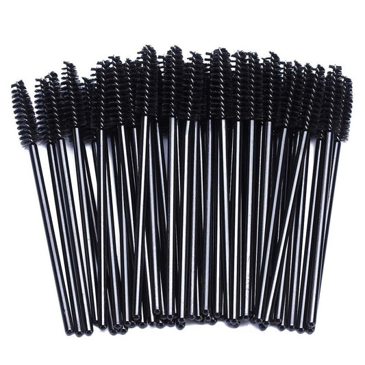 BTYMS 100 Pcs Disposable Eyelash Spoolies Brush Mascara Applicator Lash Wand Lashes Brush Eyebrow Spooly for Extension